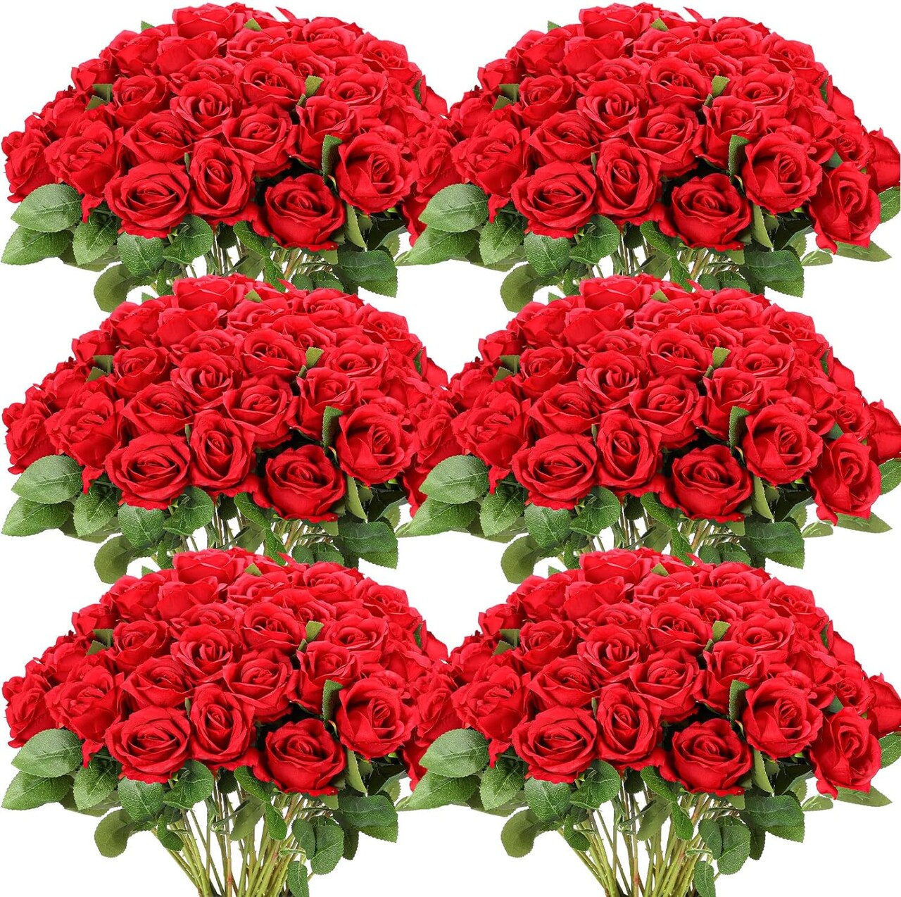 50 Realistic Silk Roses: Perfect for Home, Weddings, and Parties